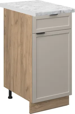 Imagen del producto de Mueble bajo de cocina Vicco Fame-Line GrisBeige 40 cm , ET Mármol, Model 50302