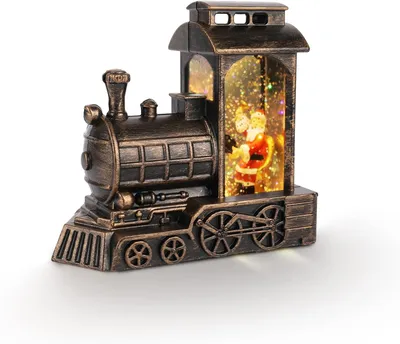 Produktbild von Weihnachtsschneekugel-Laternenzug, batteriebetrieben, als Geschenk für Advents-Deko & Festtags-Tisch