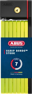 Immagine prodotto di ABUS 86745 Lucchetto pieghevole, verde (lime), 100 cm