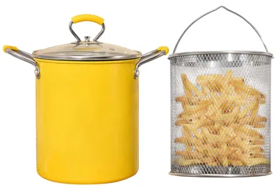 Productafbeelding van Friteuse 3 l met zeefmand, roestvrij staal 304