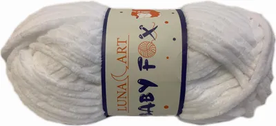 Zdjęcie produktu dla Włóczka Luna Art Baby Fox 100-01 / biel