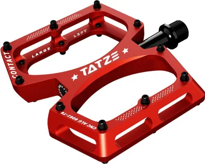 Immagine prodotto di Pedale Tatze CONTACT CNC L rosso Piattaforma 10 perni per lato
