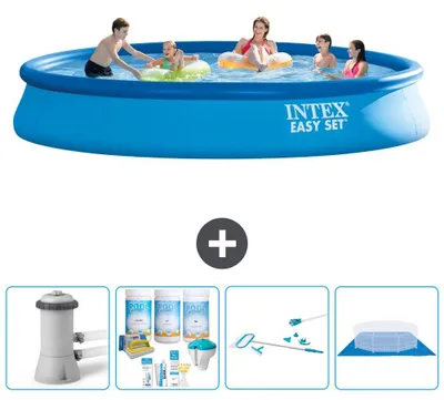Zdjęcie produktu dla Basen Easy Set Rund - 457x84 cm - 5-elementowy - model S20948