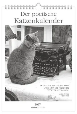 Image de Le calendrier poétique des chats 2027