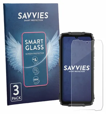 Produktbild von 3x Savvies Schutzglas Folie für Ulefone RugKing 4 Pro 9H Panzer Schutzfolie Glas Displayschutz klar transparent