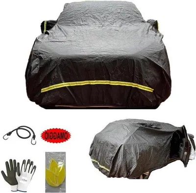 Productafbeelding van Autohoes - Autobeschermhoes - Auto Beschermen - Waterdicht Vorstbescherming - 482 x 196 x 140 cm - Grijs