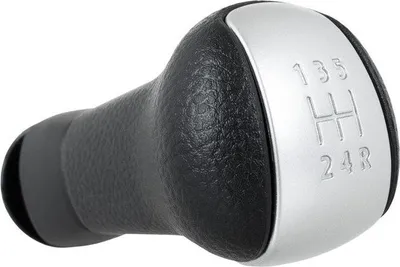 Immagine prodotto di Pomello del cambio Knauf nero e argento a 5 marce per Nissan Juke, Qashqai, X-Trail T31