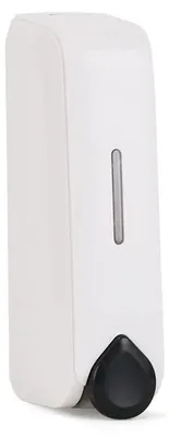 Image de Distributeur mural pour savon – 350 ml, distributeur mural pour savon liquide – distributeur mural pour produit nettoyant, distributeur de salle de bain pour gel douche, shampoing, savon (noir)
