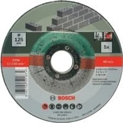 Immagine prodotto di Bosch Accessories C 30 S BF 2609256335 Trennscheibe gekröpft 125 mm 22.23 mm 5 St.