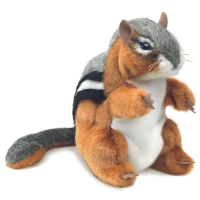 Produktbild von Folkmanis Handpuppe Streifenhörnchen 20 cm