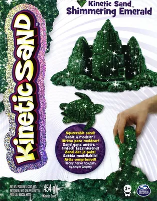 Produktbild von Piasek kinetyczny KINETIC SAND brokatowy, zielony