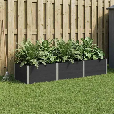 Image de Maison Exclusive - Potager surélevé noir 300 x 100 x 54 cm