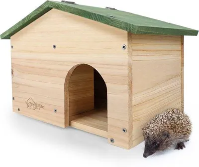 Produktbild von Igelhaus – Holz – 33 x 22,5 x 25 cm – Winterfest mit Labyrinth-Eingang – Für Igel