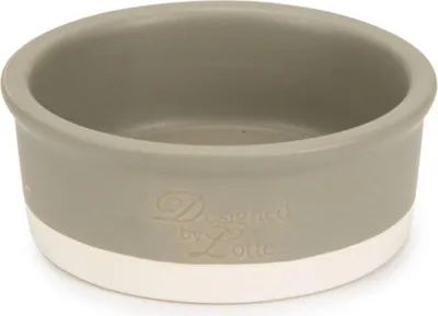 Zdjęcie produktu dla Zaprojektowana przez Lotte miska dla psa Joa ceramiczna szara, rozmiar: 13 x 13 x 4,5 cm