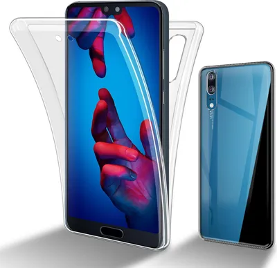 Image de Cadorabo Housse de protection pour Huawei P20 Housse en transparent 360° Etui Full Body Housse de portable Cover Case
