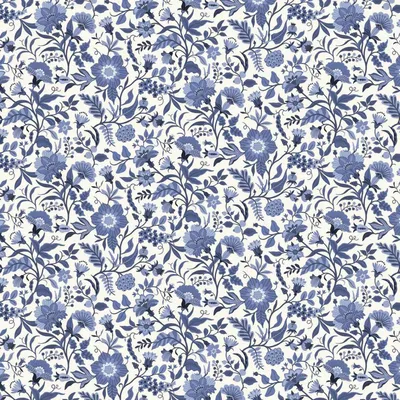 Produktbild von ESTAhome Fototapete Blumenmuster Blau 2.5 x 2.79 m