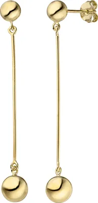 Produktbild von JOBO Ohrhänger 925 Sterling Silber gold vergoldet Ohrringe Ohrstecker