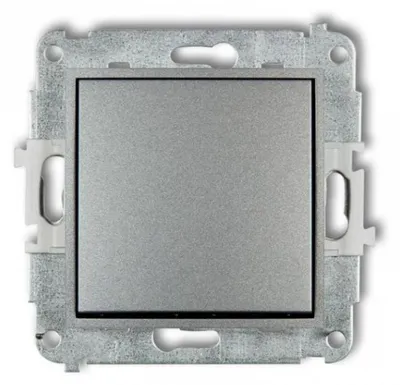 Image de Interrupteur unipolaire, couleur argentée, modèle 7MWP-1