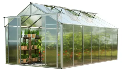 Produktbild von GFP Gewächshaus Topas 7 aus Alu 225x449 cm ca. 8 mm Doppelstegplatten formstabil & witterungsbeständig
