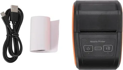Zdjęcie produktu dla Termiczna drukarka paragonowa, szybki druk (90 mm/s), porty USB i Bluetooth, szerokość papieru 57 mm, przeznaczona do użytku w kasach fiskalnych, biurach i kuchniach