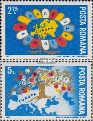 Produktbild von Briefmarken Rumänien 1973 Mi 3147-3148 (kompl.Ausg.) postfrisch KSZE