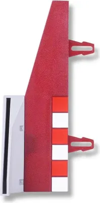 Produktbild von Scalextric Zaunabschlusskante (2+2) Rot  Rot One Size