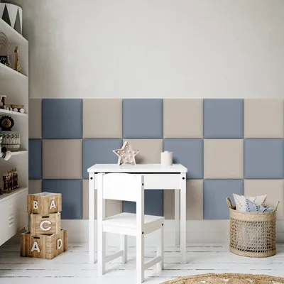 Produktbild von Wandkissen beige Gewebte-Optik 30 x 30 cm