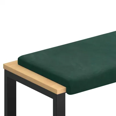 Produktbild von vidaXL Bankkissen Samt Dunkelgrün Tiefe 35 cm