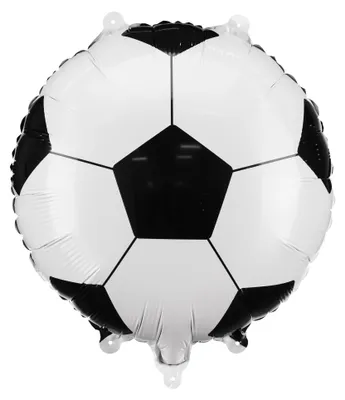 Produktbild von PartyDeco FB293, Spielzeugballon, Folie, Schwarz, Weiß, Einfarbig, Universal, Rund
