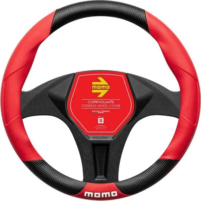 Immagine prodotto di Coprivolante MOMO MOMLSWC016BRS nero/rosso Ø 36 cm