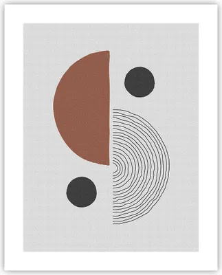 Produktbild von Poster - Poster ohne Rahmen - Abstraktion Figuren Geometrisch - 40x50 cm - Wand Bild - Wanddeko - Wandbilder - Kunstposter - Wandposter - Bilder - Kunstdruck - Wandbild - P2XPA40x50-4153