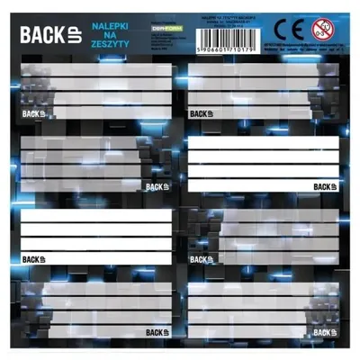 Zdjęcie produktu dla Naklejki Na Zeszyty Backup 8 A 58 A/25
