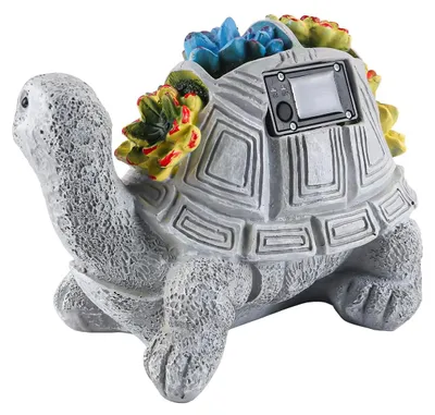 Produktbild von Schildkröten-Gartenornament - Solarbeleuchtung - CP111372