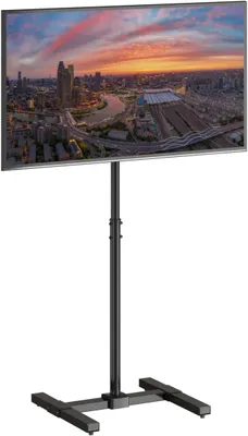 Immagine prodotto di Base regolabile in altezza per televisore, fino a 42 pollici, con rotelle, ideale per soggiorno e ufficio
