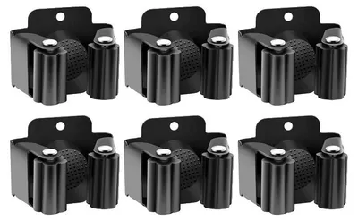 Productafbeelding van Gereedschapskast, wandmontage, roestbestendig, zwart, set van 4 stuks