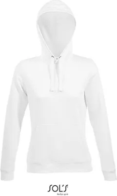 Immagine prodotto di SOLs 03103 | Ladies Sweat Felpa da donna con cappuccio Spencer - Colore: Bianco - Taglia: XXL