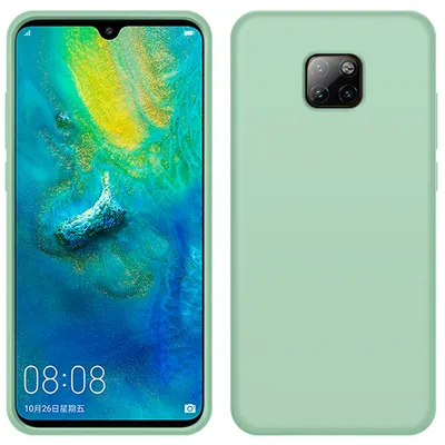 Immagine prodotto di Custodia Huawei Mate 20 Pro, custodia in silicone liquido resistente agli urti e ai graffi per Huawei Mate 20 Pro verde