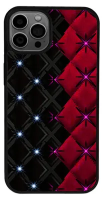 Produktbild von TPU Silikon Hülle für iPhone 16 Handy Cover Case Schutzhülle Handyhülle Bumper MOTIV 450 Rot Schwarz