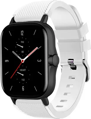 Produktbild von Strap-it Amazfit GTS 2 Silikonarmband (Weiß)