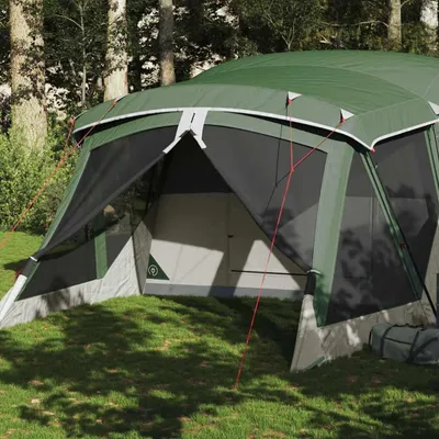 Immagine prodotto di vidaXL Tenda da campeggio con tenda 4 persone Verde Impermeabile
