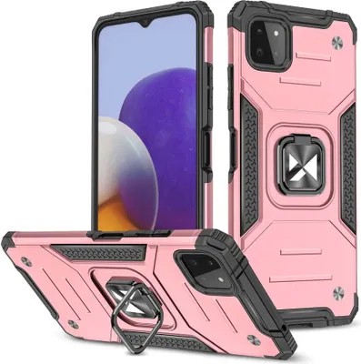 Zdjęcie produktu dla Etui z podstawką Wozinsky Ring Armor do Samsunga Galaxy A22 5G, różowe