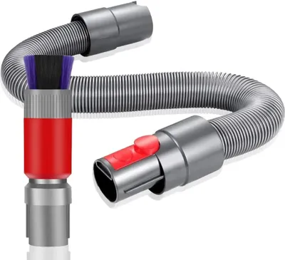 Produktbild von Kratzfeste Staubbürste mit flexibler Fugendüse für Dyson V7 V8 V10 V11 V15 Staubsauger,Bürstenverlängerungsschlauch,Ersatzzubehör