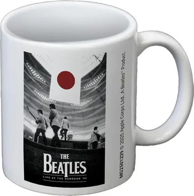 Immagine prodotto di The Beatles - Tazza da caffè "Live At The Budokan '66" PM12326 (12 cm x 8,7 cm x 10,5 cm) (Bianco/Nero)