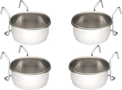 Image de Set de 4 bols perroquets en métal 140 ml pour le prix de 3