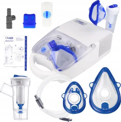 Obrázok produktu pre Inhalátor-nebulizátor Flaem Nebulair+ pre deti, s možnosťou nepretržitého prevádzkovania, certifikovaný organizáciou TUV