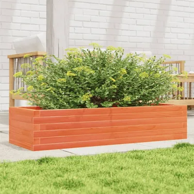 Immagine prodotto di Maison Exclusive - Fioriera marrone cera 110x40x23 cm Legno massello di pino