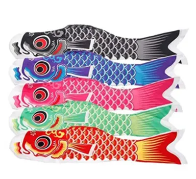 Produktbild von 40cm Koi Nobori japanischen Stil Bunte Wind Socke Koinobori Fisch Anime Karpfen, die Kite-Fahnen Flagge hängende Dekoration