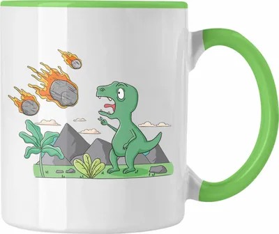 Produktbild von Trendation - Dinosaurier Tasse Grafik Geschenk Lustig (Grün)