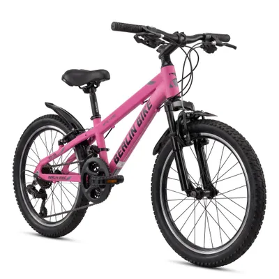 Produktbild von Kinderfahrrad 20 Zoll MTB mit Alurahmen - Ideales Geschenk für Kinder, fuschia