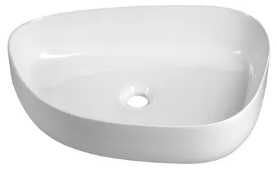 Produktbild von Aqualine Keramik-Waschbecken zum Aufsetzen, 55x42cm, Weiß
